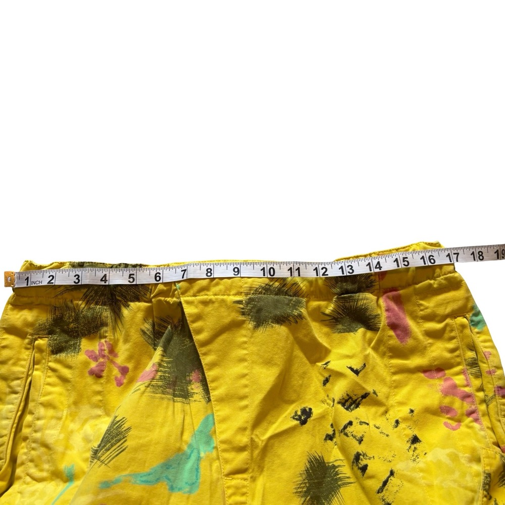 Polo Ralph Lauren Mens Yellow Graffiti Palm‎ Tree Cargo Pants Relaxed Size M - Picture 10 of 12